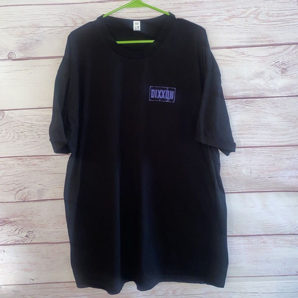 Dixxon T Shirt Mens 3X Black Purple Logo Made In USA Short Sleeve B35